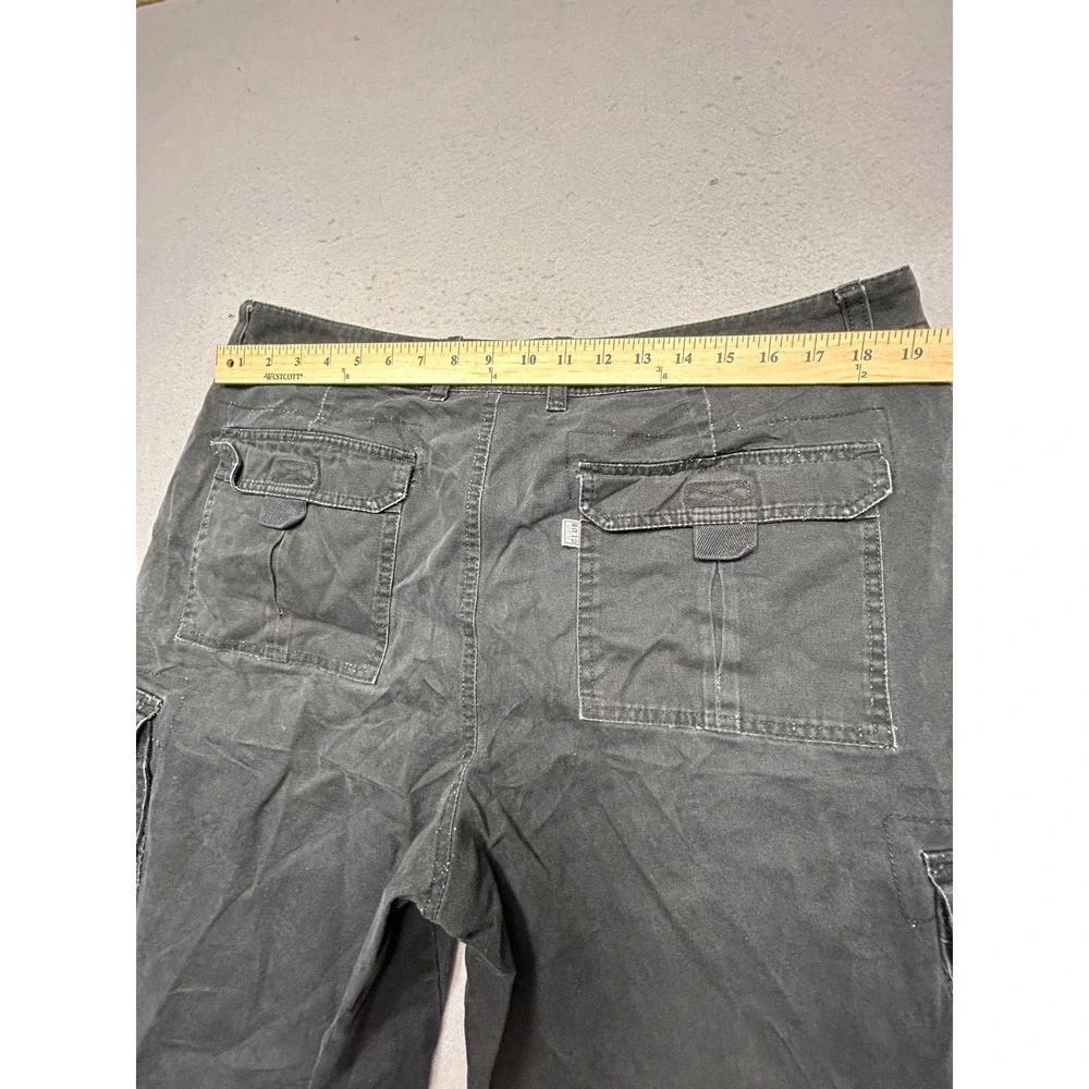 Pro Club Cargo Shorts 100% Cotton Black W38 Mens